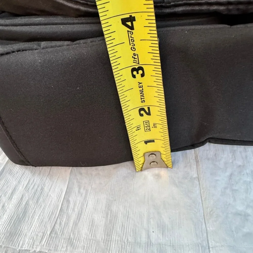 Coty Black Laptop or Messenger Bag fits up to 13 inch laptop with 2 pockets NEW